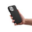 MELKCO case for iPhone 16 Pro, leather, black