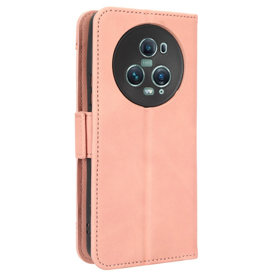 Flip case for Honor Magic 5 Pro 5G, Card Slot, pink