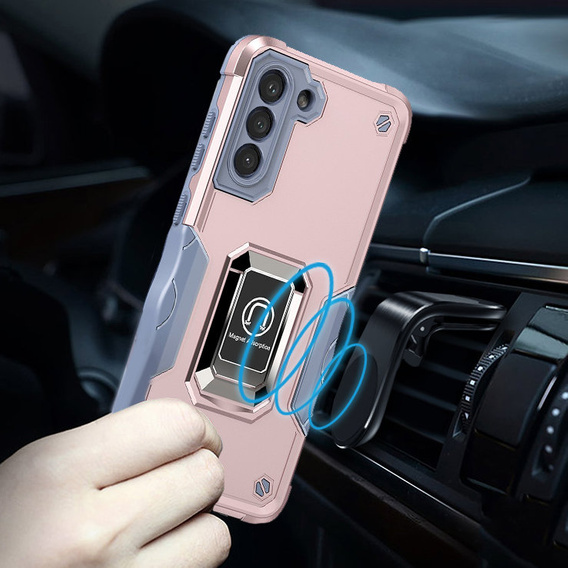 Case for Samsung Galaxy S21 FE, Dual-Layer Armor, pink
