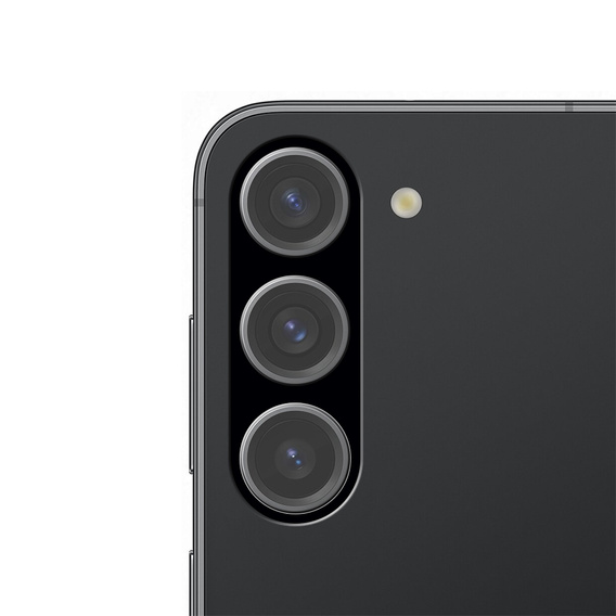 2x ERBORD tempered glass for camera to Samsung Galaxy S23 Plus, black