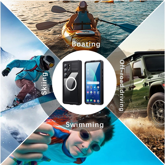 Redpepper MagSafe waterproof case for Samsung Galaxy S26 Ultra, black