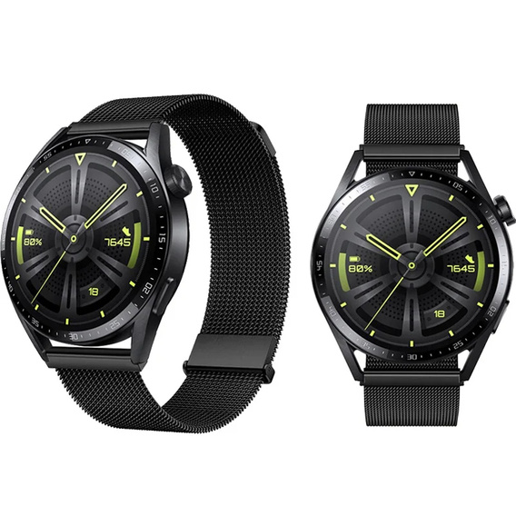 Milanese bracelet 20mm for Samsung Galaxy Watch 3 41mm - Black