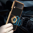 Case for Samsung Galaxy Z Flip 4 5G, Electro Ring, black