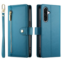 Wallet Zipper Pocket flip case for Samsung Galaxy A17 5G, Wallet Zipper Pocket, blue