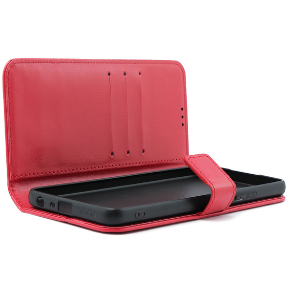 Flip case for Oppo A38 4G / Oppo A18 4G, Crazy Horse Wallet, red