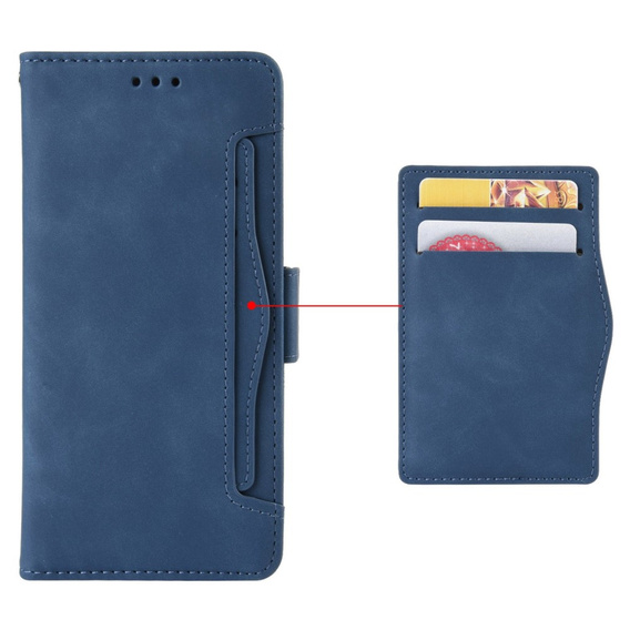 Flip case for Honor 70 5G, Card Slot, dark blue