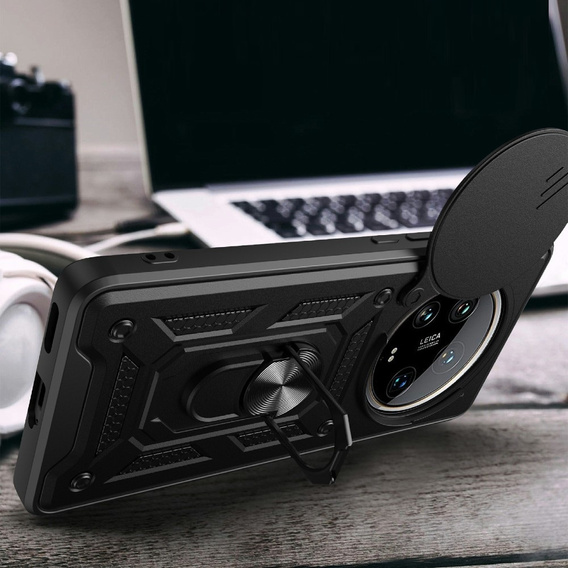 Case for Xiaomi 14 Ultra, CamShield Slide, black