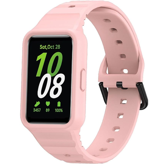 Silicone Strap with Case for Samsung Galaxy Fit 3