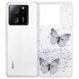 Case for Xiaomi 13T / 13T Pro / Redmi K60 Ultra, Glitter Butterfly, white