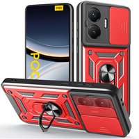 Case for Xiaomi Poco F7, CamShield Slide, red
