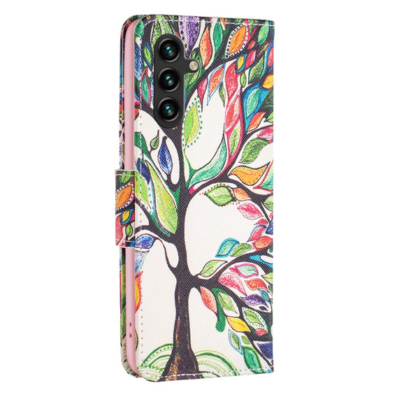 Flip case for Samsung Galaxy A55 5G, Wallet, Tree of life, white