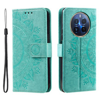 Flip case for Realme 12 Pro 5G / 12 Pro+ 5G, Mandala, green
