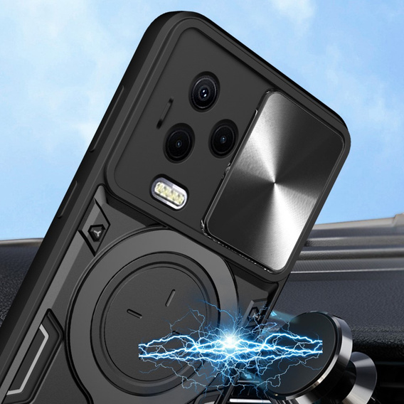 Armor case for Infinix Note 12 2023, CamShield Slide, black