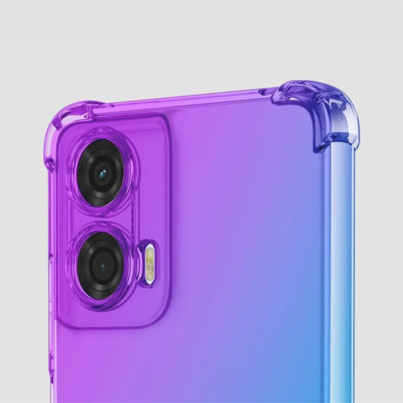 Case for Motorola Moto G24 / G24 Power / G04, Gradient Dropproof, Purple / blue
