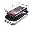 Case for iPhone 13 Mini, R-JUST, armoured, silver