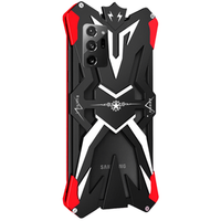 Armored case for Samsung Galaxy Note 20 Ultra, Aluminum Alloy, black / red