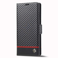 Flip case for Samsung Galaxy S23 Ultra, Carbon LC.IMEEKE, black