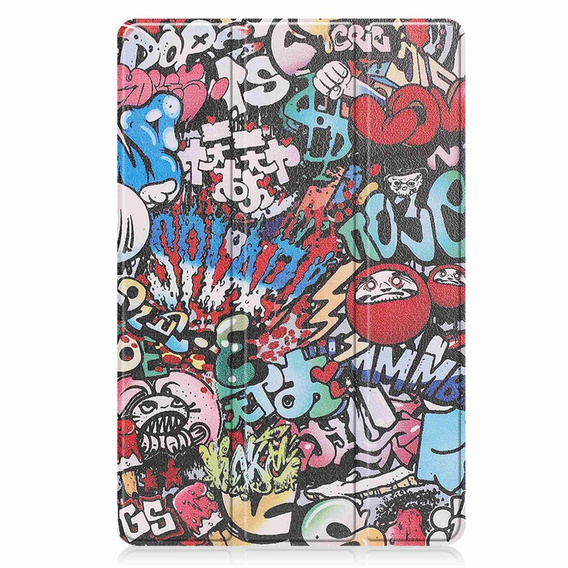 Case for Lenovo Tab P11 Pro Gen 2 TB132FU TB132XU 11.2", with flap, graffiti