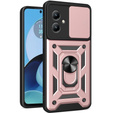 Case for Motorola Moto G14, CamShield Slide, pink rose gold