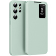 Flip case for Samsung Galaxy S24 Ultra, Smart View Wallet, green
