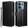 Flip case for Xiaomi Redmi Note 13 Pro 5G, Crazy Horse Wallet, black