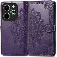 Flip case for Infinix Hot 40i, Mandala, purple