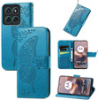 Flip case for Motorola Moto G86 5G, Butterfly, blue