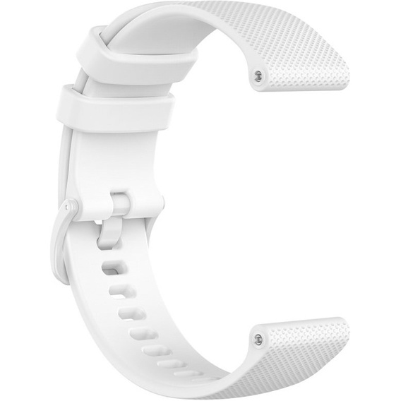 Silicone strap for 18mm do Garmin Vivomove 3S / Vivoactive 4S, White