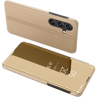 Case for Samsung Galaxy A15, Clear View, black + 9H glass