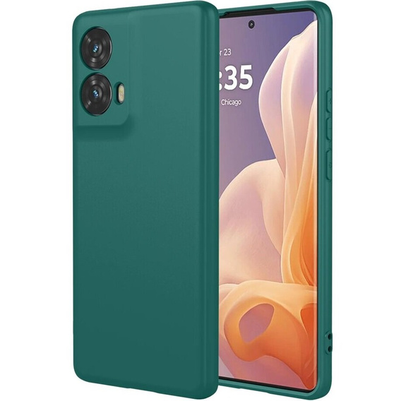Case for Motorola Moto G24 / G24 Power / G04, Silicone Lite, dark green