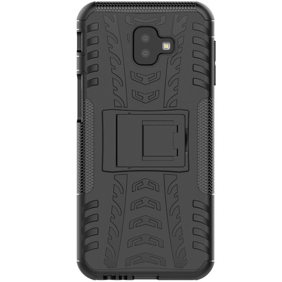 Case for Samsung Galaxy J6+ Plus, Tire Armor, black