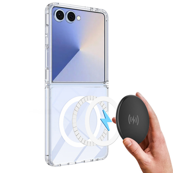 Transparent case with MagSafe for Samsung Galaxy Z Flip7 5G