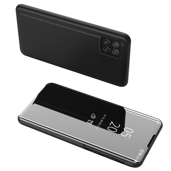 Case for Samsung Galaxy A22 5G, Clear View, black