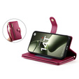 Flip case for Xiaomi 14T, Wallet Zipper Pocket, red