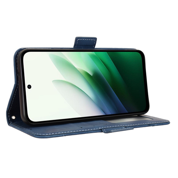 Flap case for Xiaomi Redmi 15 5G / 4G, Card Slot, wallet, navy blue