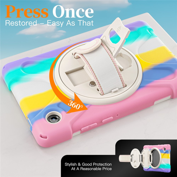 Armoured case with stand and shoulder strap for Samsung Galaxy Tab A11