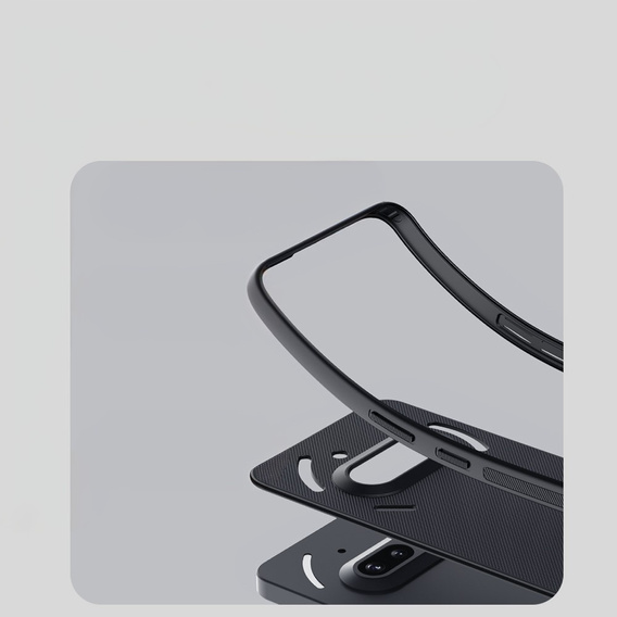 NILLKIN Case for Nothing Phone 3a, Frosted Shield, for MagSafe, black
