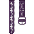 Silicone strap for 22mm Soft Hollowed-out, Dark Purple