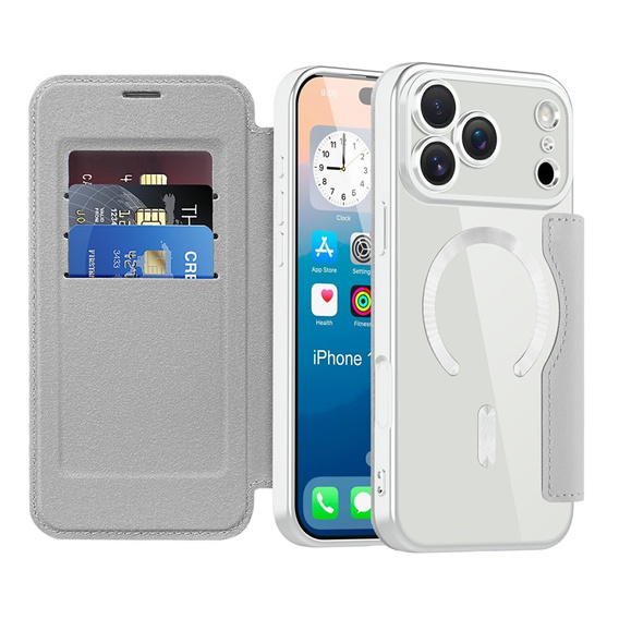 Wallet MagSafe RFID flip case with camera protection for iPhone 17 Pro Max