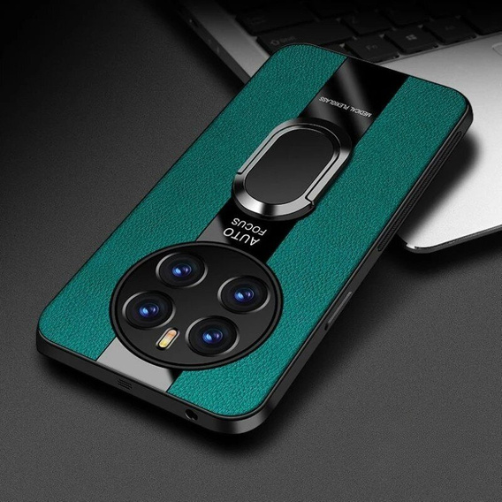 Case for Realme 12 Pro 5G / 12 Pro+ 5G, Leather Kickstand Ring, green