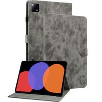 Case for Xiaomi Pad 6, Wallet Pen Slot, grey