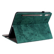 Flap case for Lenovo Tab P12, flower, green