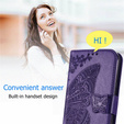 Flip case for Motorola Moto G32, Butterfly, purple