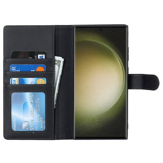 Flap case for Samsung Galaxy S23 Ultra, Wallet, for MagSafe, black