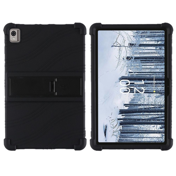 Silicone case for Nokia T21, Impact, armor, black
