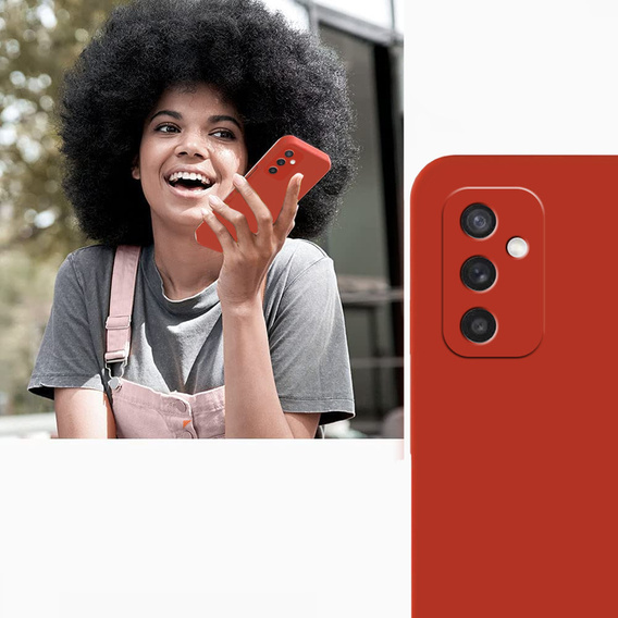 Case for Samsung Galaxy M52 5G, Silicone Lite, red