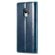 CASEME flip case for Samsung Galaxy S9, Waxy Textublue, blue