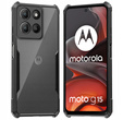 Case for Motorola Moto G15 / Motorola Moto G15 Power, AntiDrop Hybrid, black