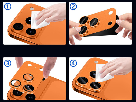 2x ERBORD tempered glass for iPhone 17 Pro Max camera island