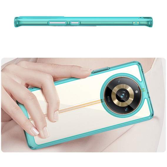 Case for Realme 11 Pro 5G / 11 Pro+ 5G, Fusion Hybrid, transparent / blue